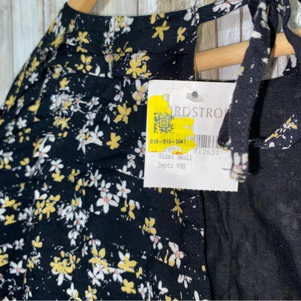 NWT Intimately Free People Dessa Black Floral Bodysuit - Picture 9 of 11